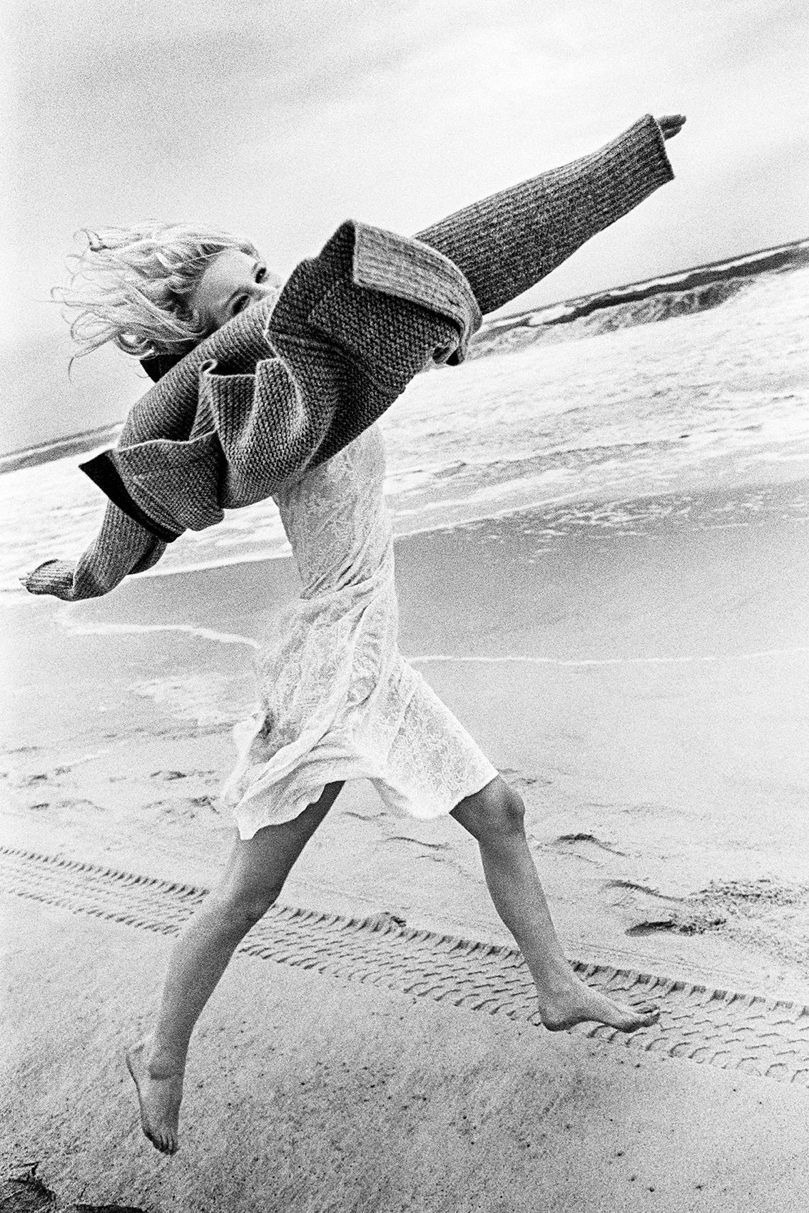 Hannes Schmid Black and White Photograph -  "In spite of everything life is not without hope.", The Hamptons, Eva Herzigová