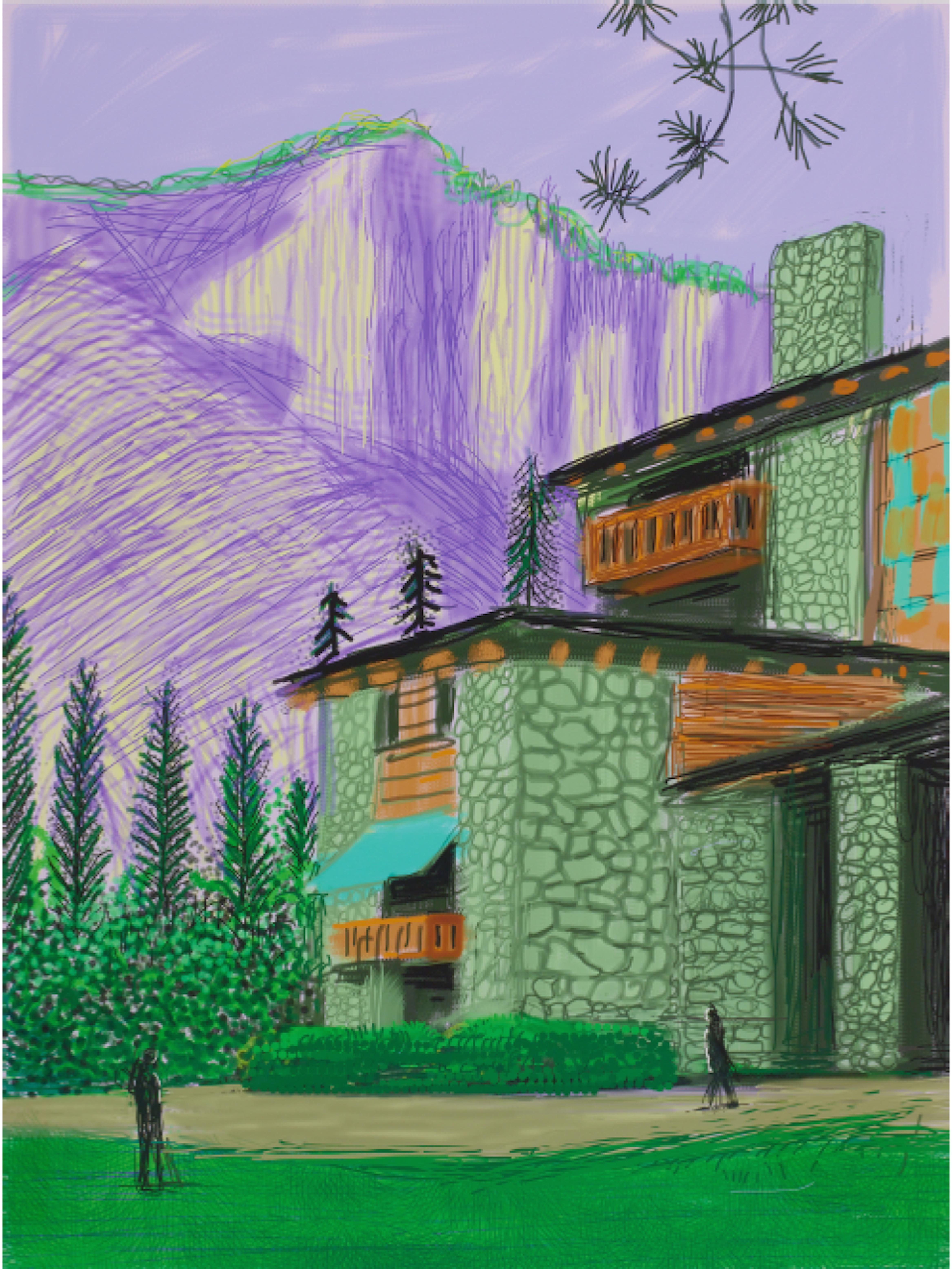 David Hockney Figurative Print - Untitled No. 23 from "The Yosemite Suite"