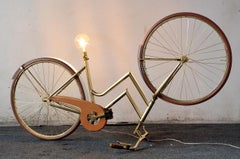 Erika Calesini, Cycle Lamp, 2018, Recycled Bicycle and Light