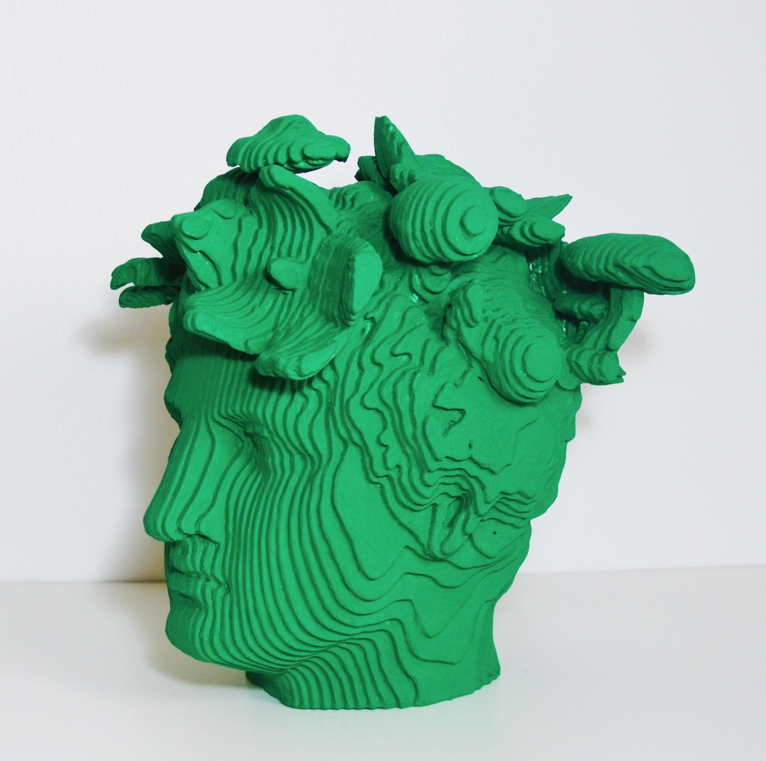Daniele Fortuna, Undergrowth, wood and acrylic base, 2018 For Sale 1