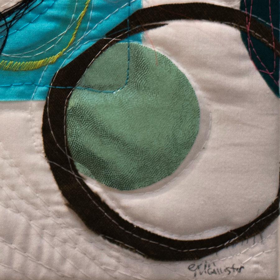 Full Circle, 2017, fabric and thread tapestry, by Erin McAllister 3