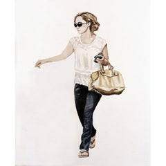Courtney Incognito 003, graphite and gouache painting on paper by Courtney Miles