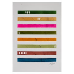 Palm Leaves by Lori Fox. Graphite sketch and watercolour painting on paper