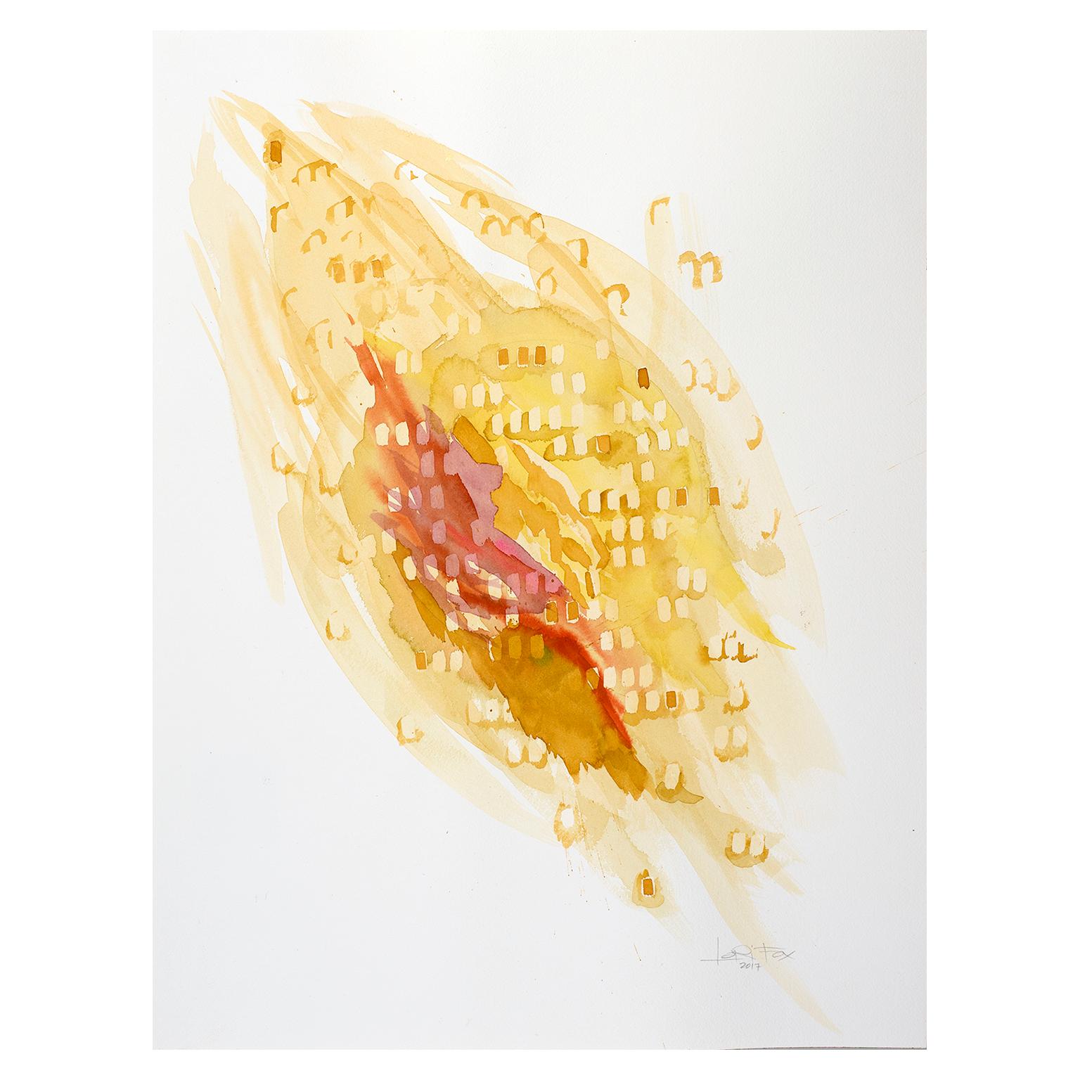 Yellow Flow, 2017 by Lori Fox
Watercolor and graphite on paper
24 x 18 inch 
Unframed Original

Part of a series that includes Green Flow and Blue Flow

Lori Fox used multiple themes in this series that dives deeper than the abstract appearance of