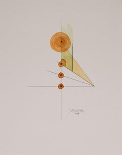 Totem 4.005(1) by Lori Fox. Abstract geometric. Pencil, watercolor & oil pastels