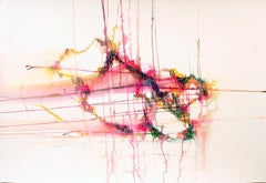 epiphany by Erin McAllister. Red and pink watercolor inks and water on paper.
