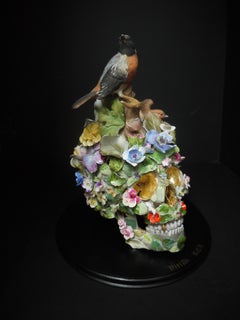 Viridis Rex, Recycled ceramic Sculpture by English Artist Susan Elliott