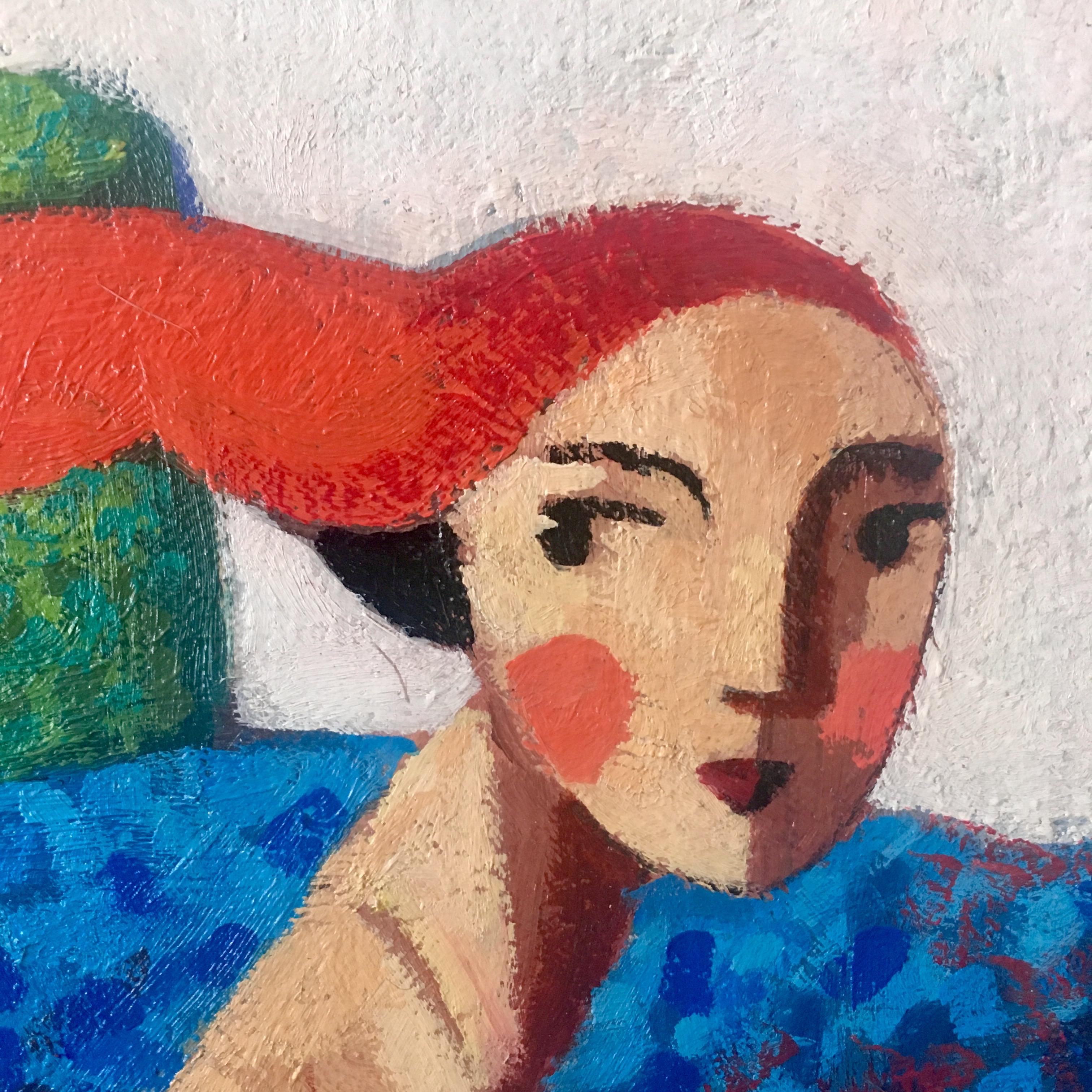 « Morning »:: peinture à l'huile originale de l'artiste espagnol Didier Loureno - Painting de Didier Lourenço