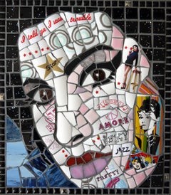 For You I was a Flame, Recycled Ceramic Mosaic by English Artist Susan Elliott