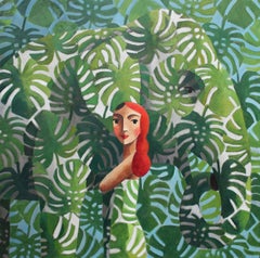 Tropical Friend, Original Oil Painting by Spanish Artist Didier Lourenço