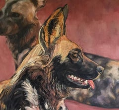 Two Painted Dogs