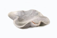 Shamva Dolomite Stone bowl, abstract design. Stone Sculpture. Quartz inclusions.