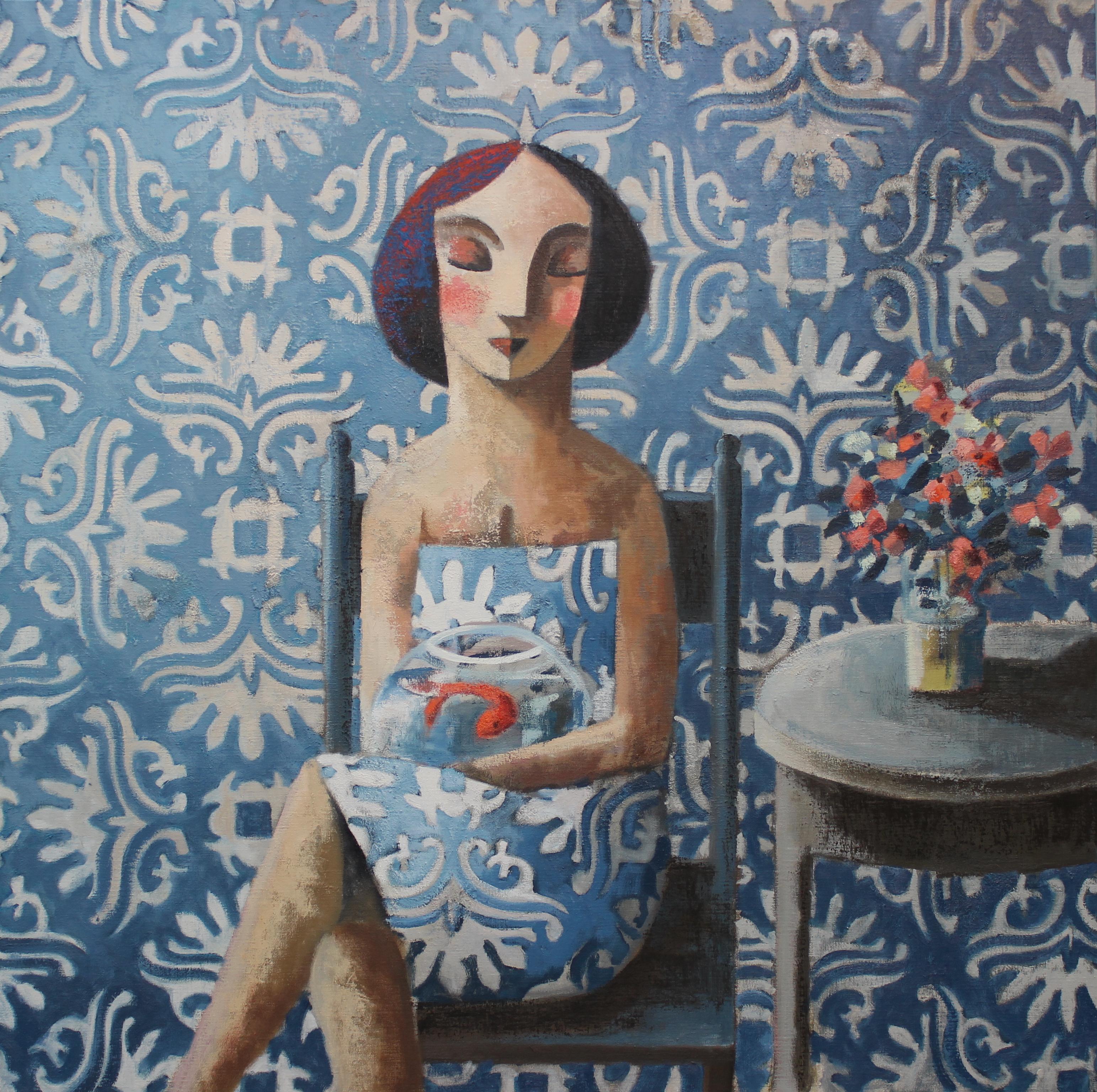Didier Lourenço Interior Painting - Blue Siesta