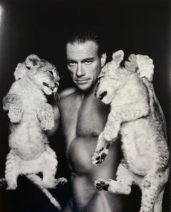 Vintage "Jean-Claude Van Damme with Lions" by Richard McLaren Edt. 11 of 50