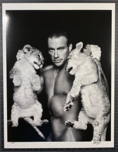 "Jean-Claude Van Damme with Lions" by Richard McLaren Edt. 11 of 50