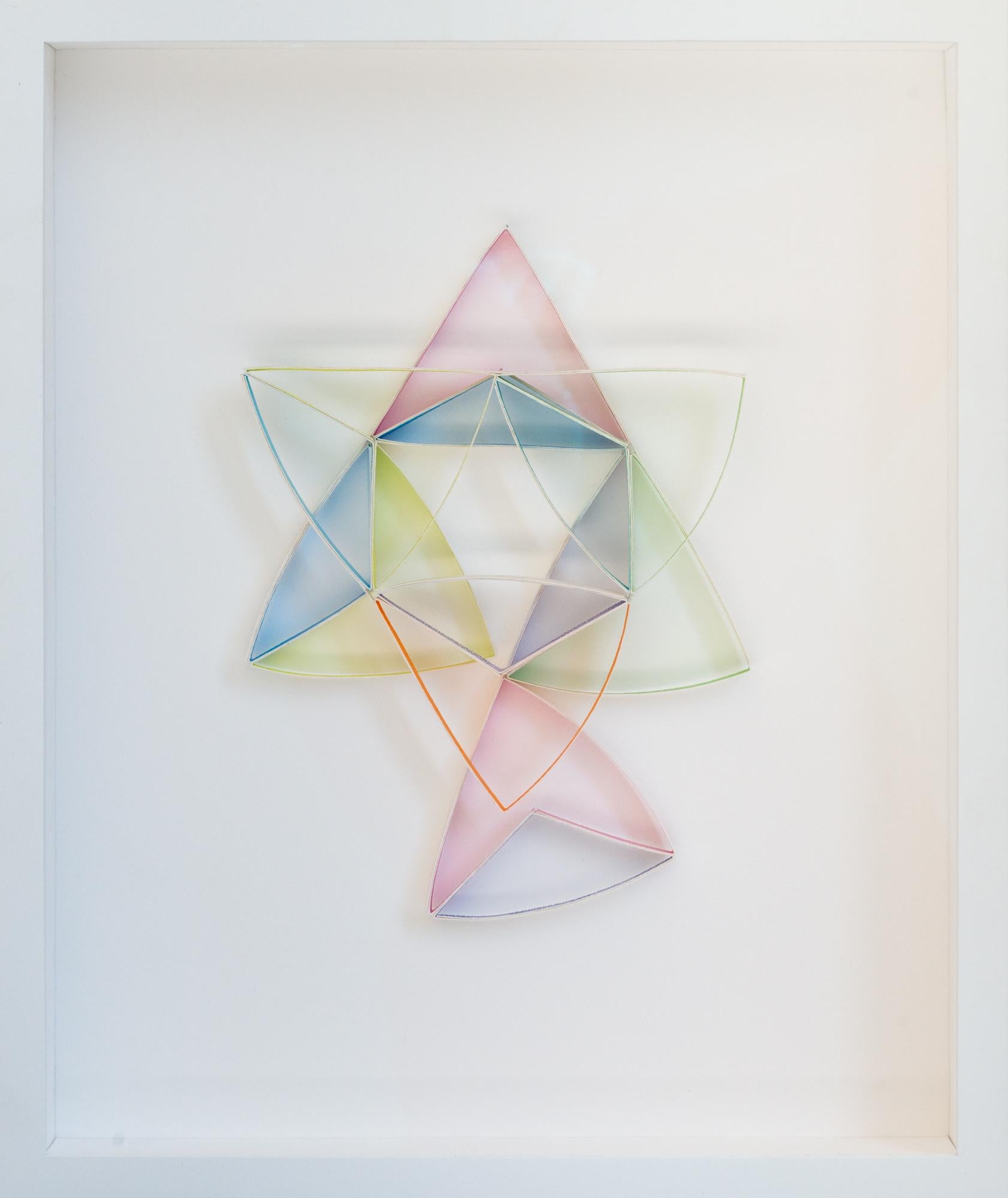 Alex Paik Abstract Drawing - Improvisation #2 for Equilateral Triangle (Thirds)