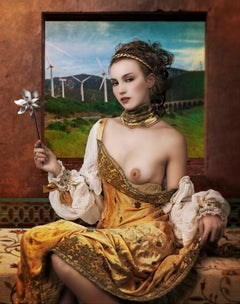WIND LADY: modern fine art portrait photography by Mariano Vargas (74 x 59 Inch)