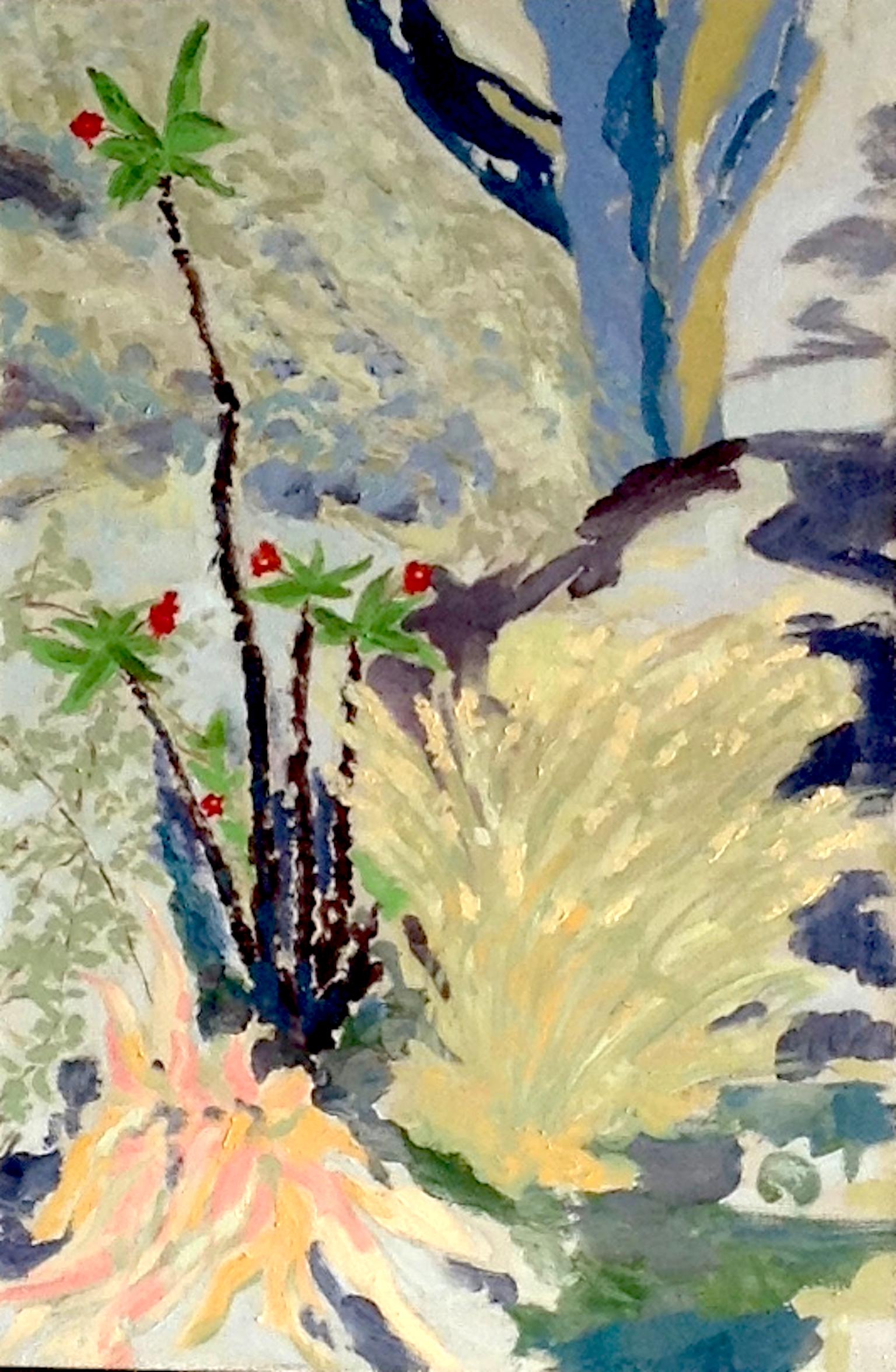 Gianne de Genevraye Landscape Painting - Crown of Thorns - 21st Century Contemporary Oil  Landscape California Native 
