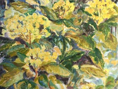 Yellow Saffron - Contemporary, 21st Century, Oil Paint, Landscape Painting