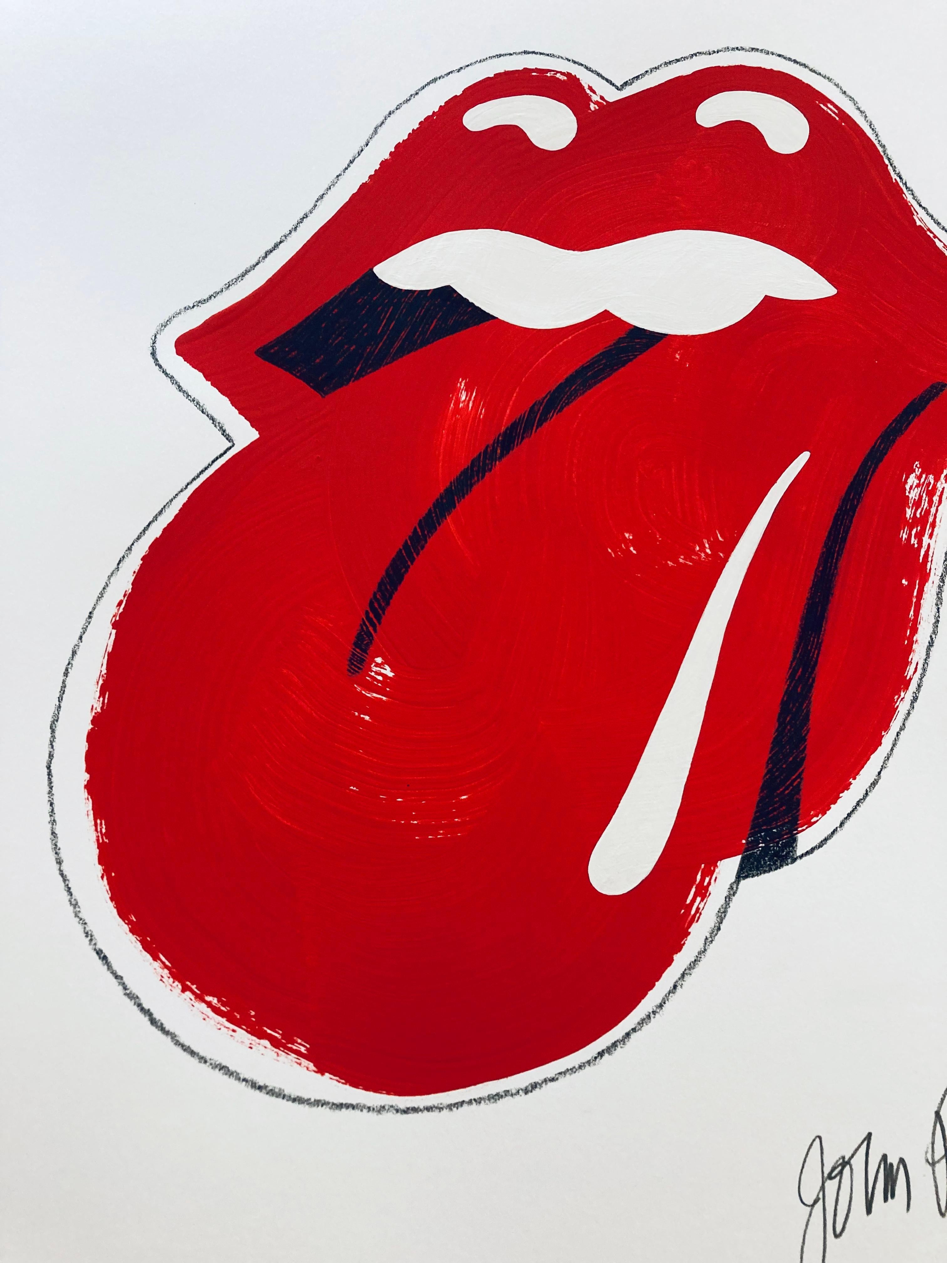 Œuvre d'art originale signée John Pasche « The Rolling Stones Logo Design » 3