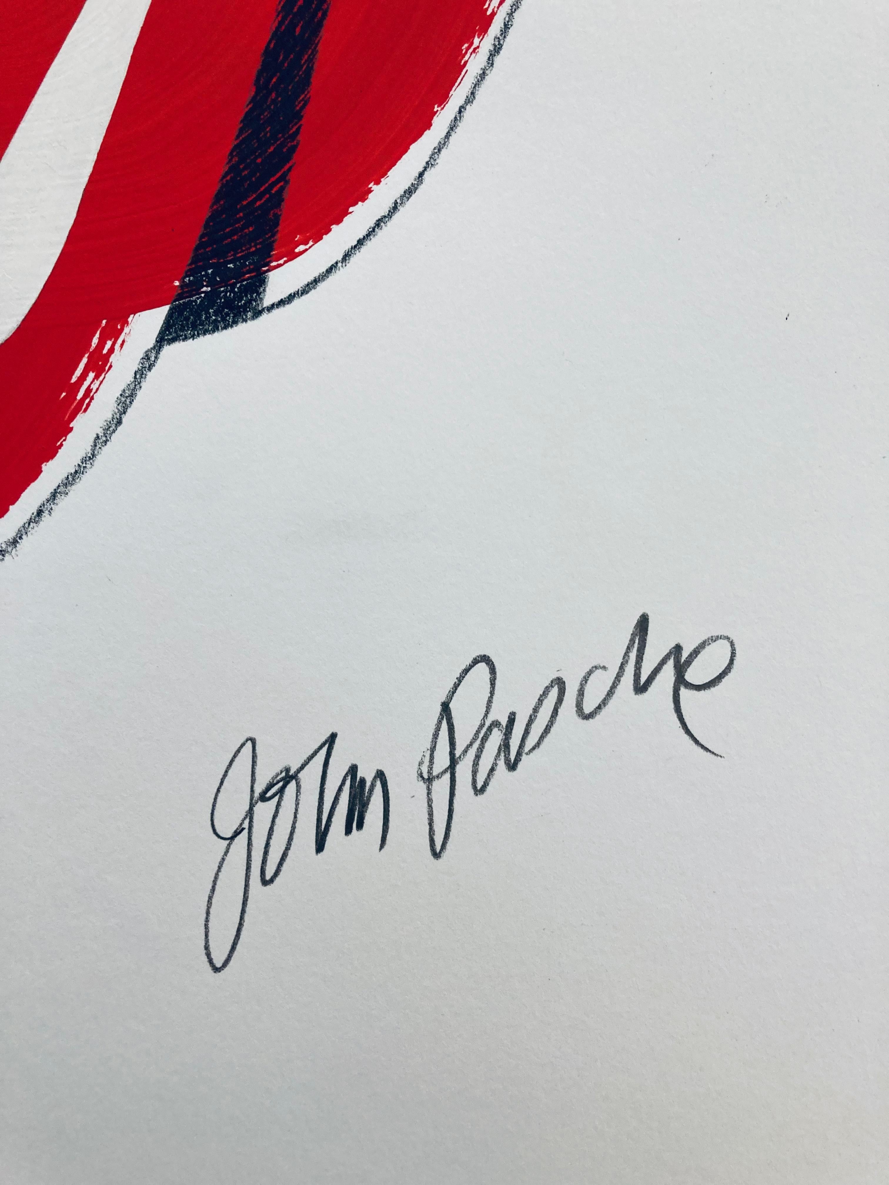 Œuvre d'art originale signée John Pasche « The Rolling Stones Logo Design » 1
