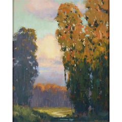 J. Thomas Soltesz "Eucalyptus Trail Home" Plein Air Landscape Painting