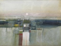 Vintage Paul Chelko "December Sun" Mid Century Abstract Painting