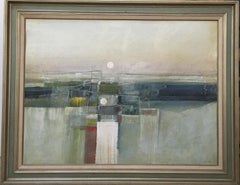 Paul Chelko "December Sun" Mid Century Abstract Painting