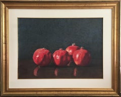 Robert Dodge 'Pomegranates' Large Contemporary Watercolor Gouache Still Life