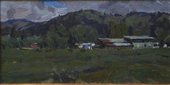 Oleg Ulitskiy 'Cloudy Day Woodland WA' Impressionist Plein Air Painting