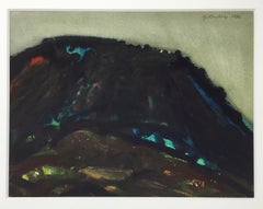 Gregory Kondos 'Mesa (Sedona, Arizona)' 1986 Watercolor Landscape