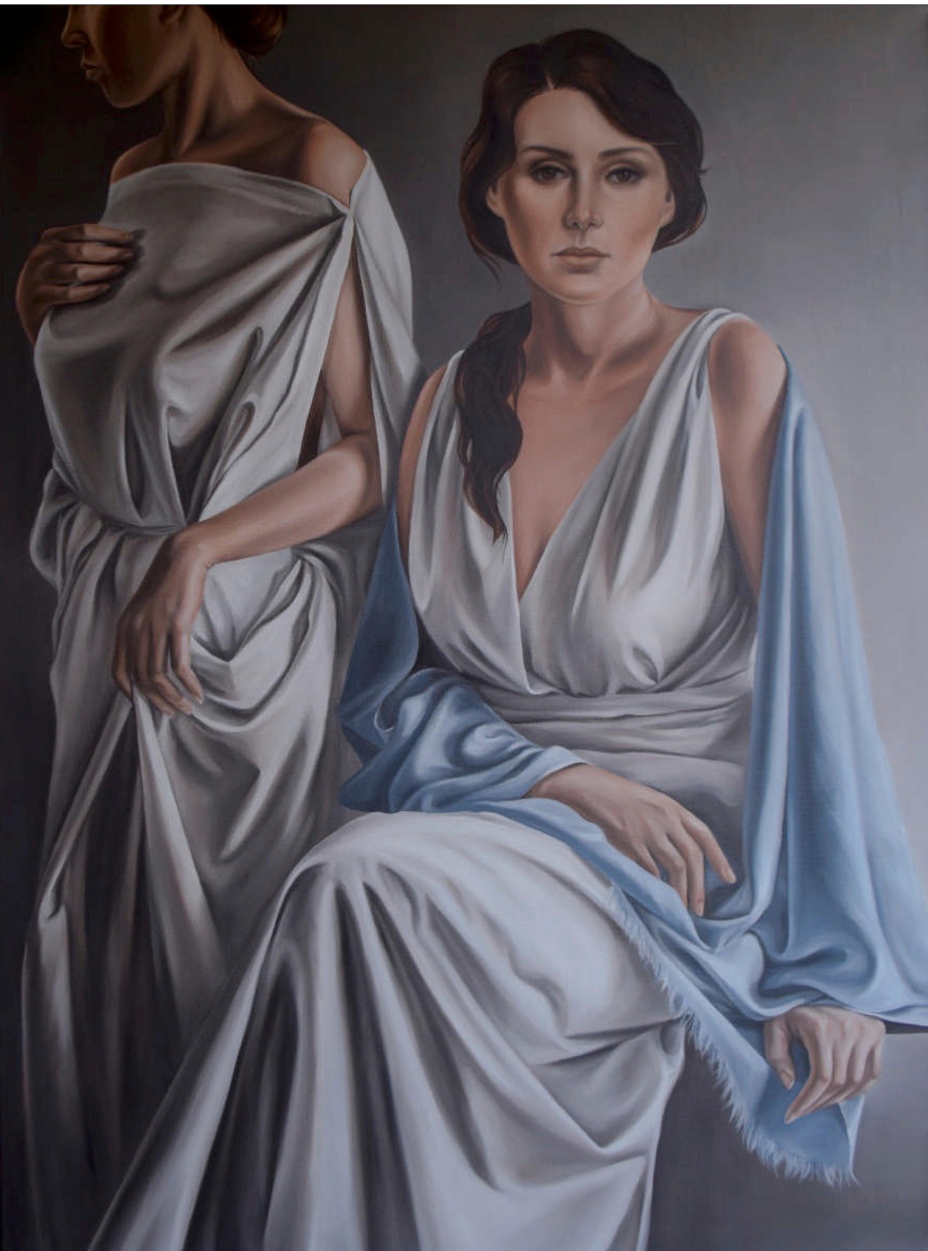 "Mysterious" Oil painting 47"x35"in. by Yousra Hafad					