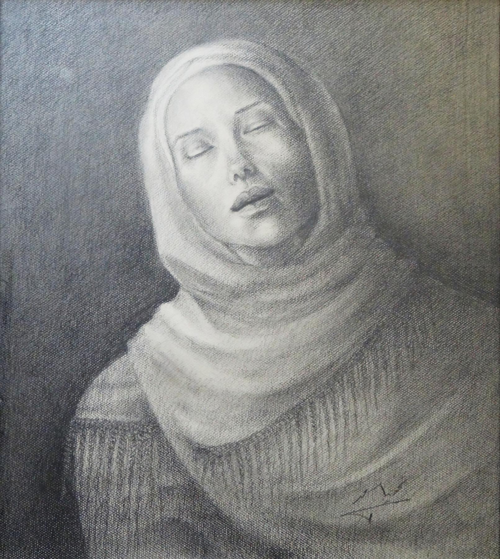 "Mariam" Signed Lithograph 24" x 20" by Nahmeya Saad