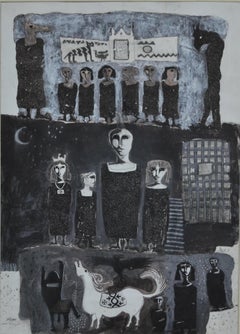 "Chamber of Souls" Drawing 28" x 20" inch by Omar Abdel Zaher