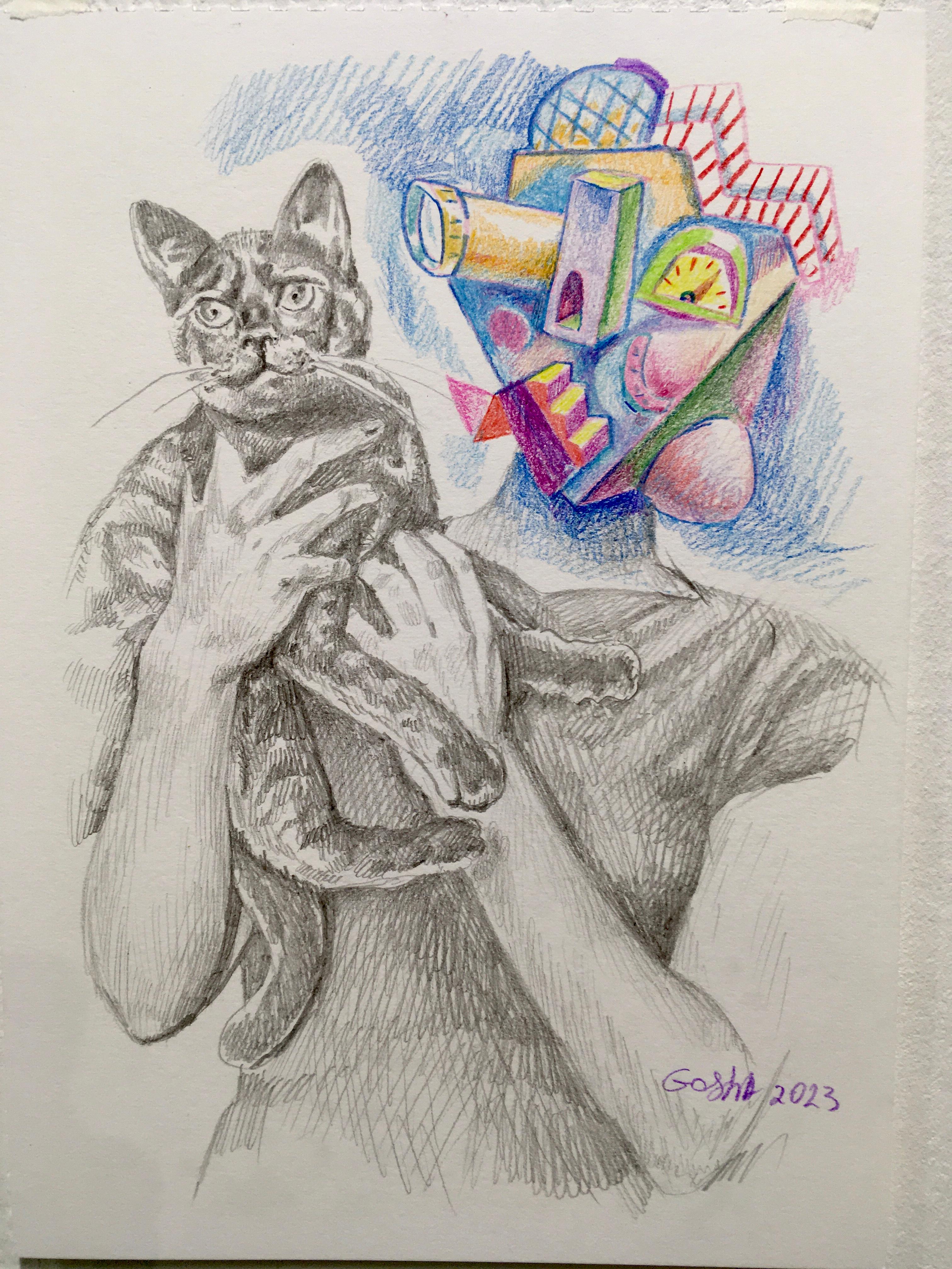 "Cutie" Drawing 12" x 8" inch by Gosha Ostretsov

Pencil on paper 
2023

Born in 1967, in Moscow
Lived in Paris for ten years (1988 - 1998), now lives and works in Moscow.

PUBLIC COLLECTIONS:

The State Tretyakov Gallery, St. Petersburg, Russia
The
