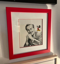 "Dreams" (FRAMED) Pencil on Paper painting 16" x 15" inch by Antonio Pelayo