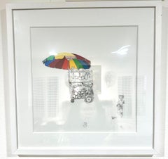 "Sueńos Chico" (FRAMED) Pittura di 21" x 20,5" pollici di Antonio Pelayo