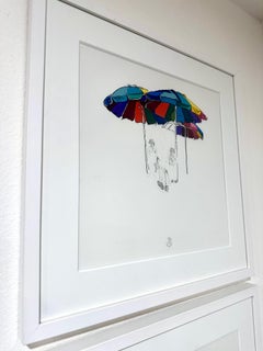 "Lavate Los Dientes" (FRAMED) Painting 21" x 20.5" inch by Antonio Pelayo