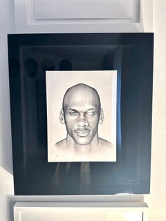 "Airness" (FRAMED) Disegno a matita 22" x 19" pollici di Antonio Pelayo