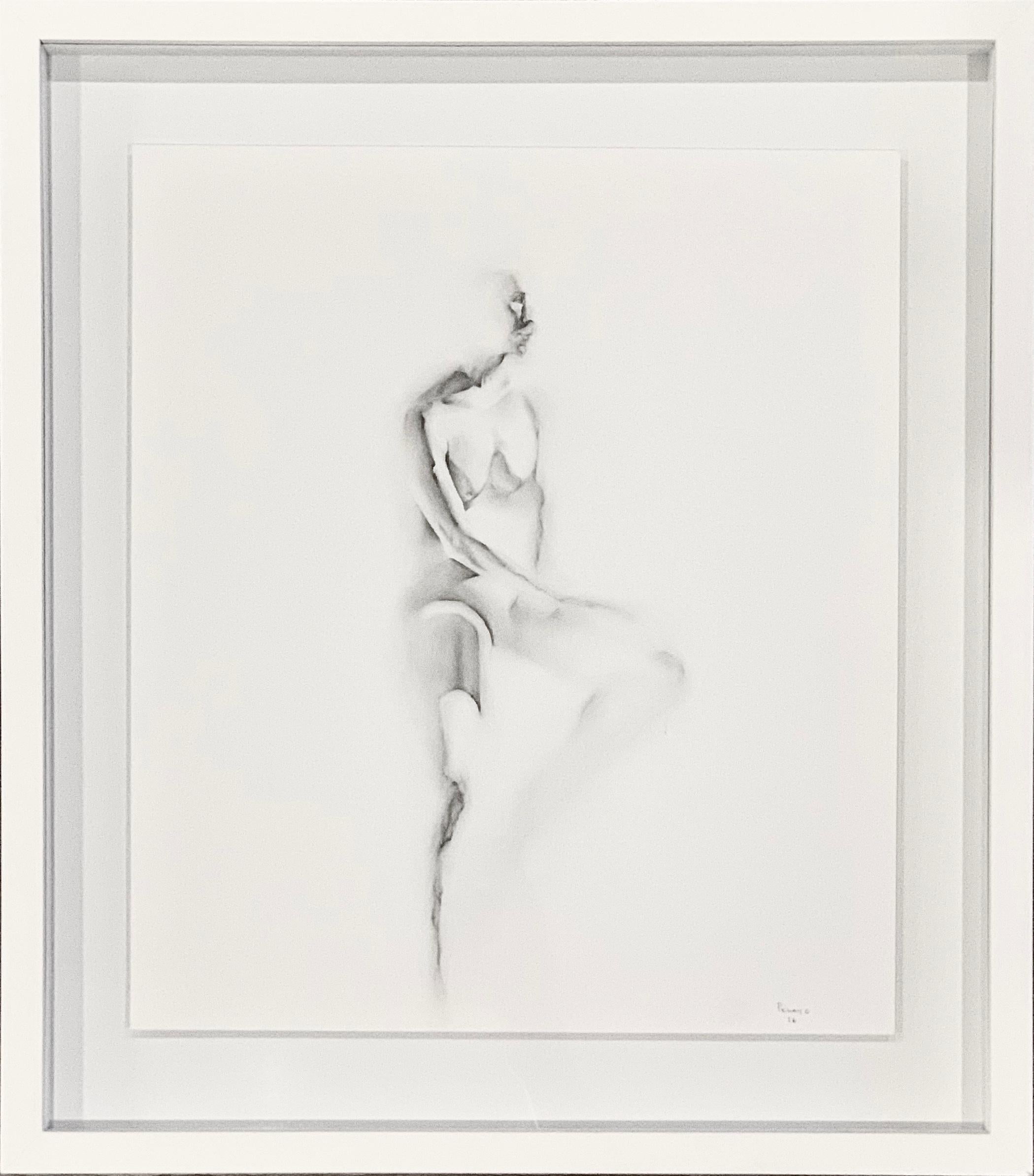 "Untitled 28" (FRAMED) Pencil Drawing 21" x 18" inch by Antonio Pelayo