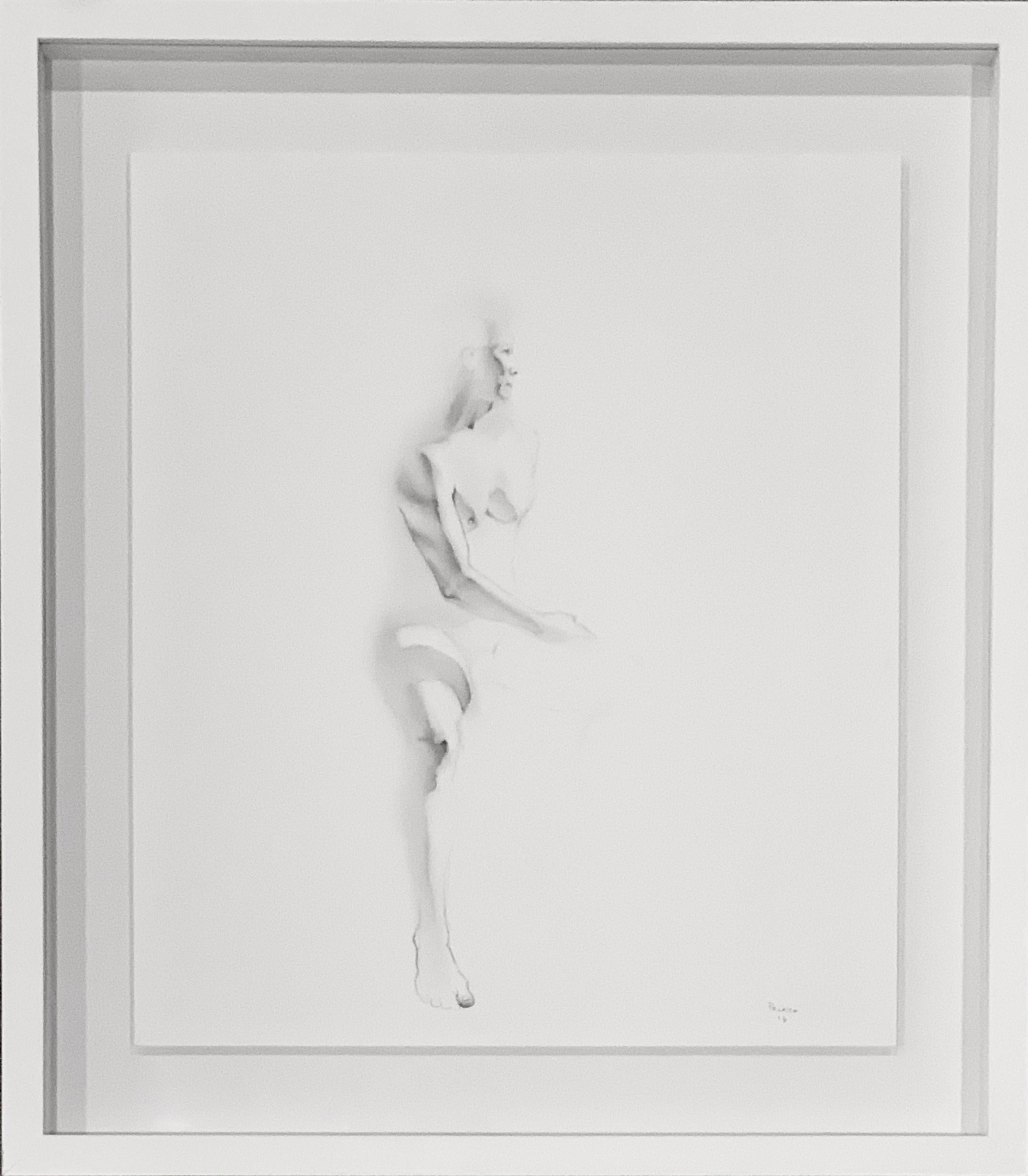 "Senza titolo 29" (FRAMED) Disegno a matita 21" x 18" pollici di Antonio Pelayo