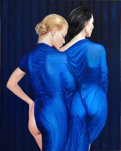 "Backstage" Oil painting 59x47 inch by Dmitriy Krestniy 