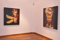 Hossam Dirar "Nefertiti 2" Oil painting