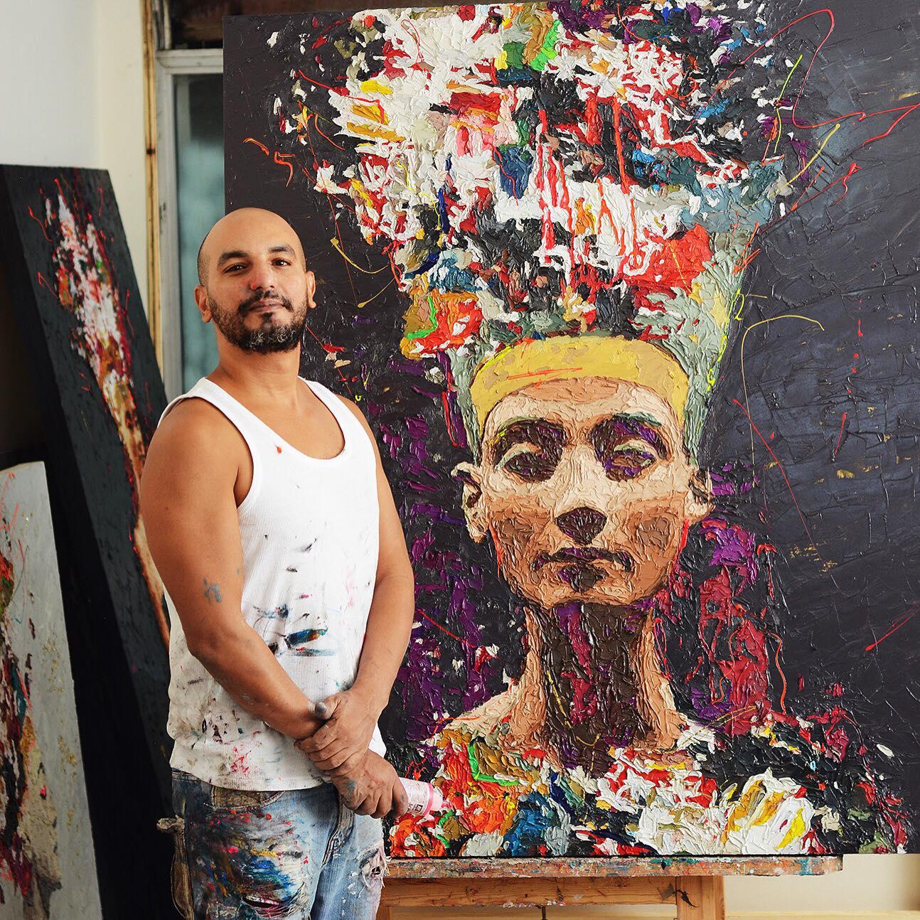 Hossam Dirar „Nefertiti 2“:: Ölgemälde 3