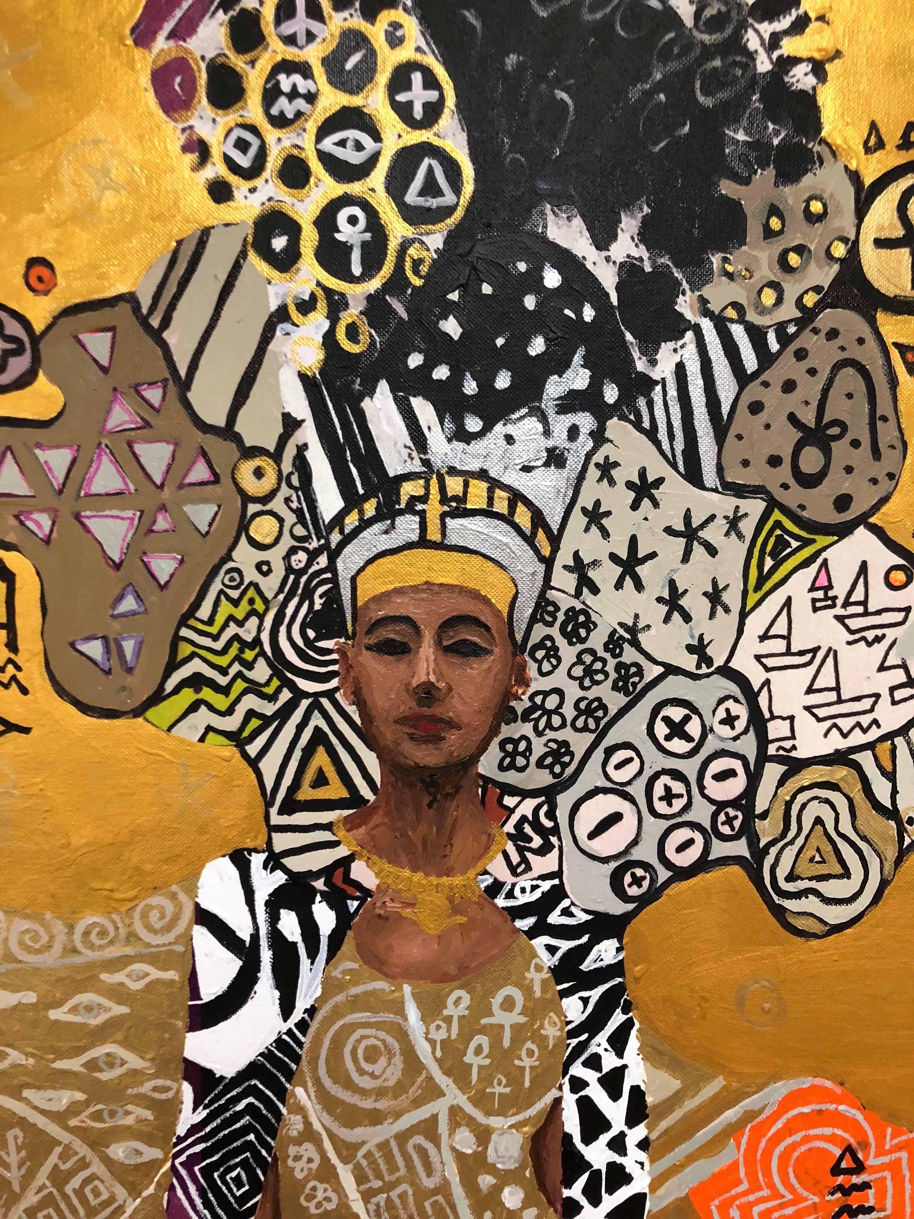 Hossam Dirar Gemälde „Die goldene Königin“  6