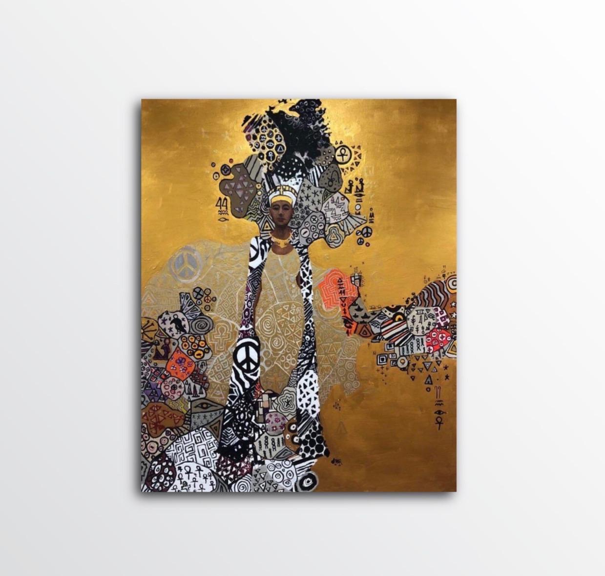 Hossam Dirar Gemälde „Die goldene Königin“  11