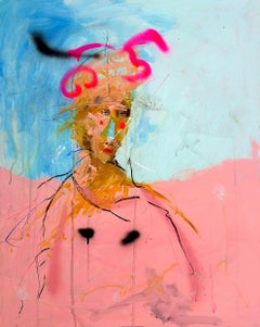 "VICES AND GLORY" mixed media painting by Emanuele Tozzoli