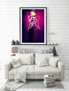 Viktorija Pashuta "Smoking Lady" Stampa originale d'arte