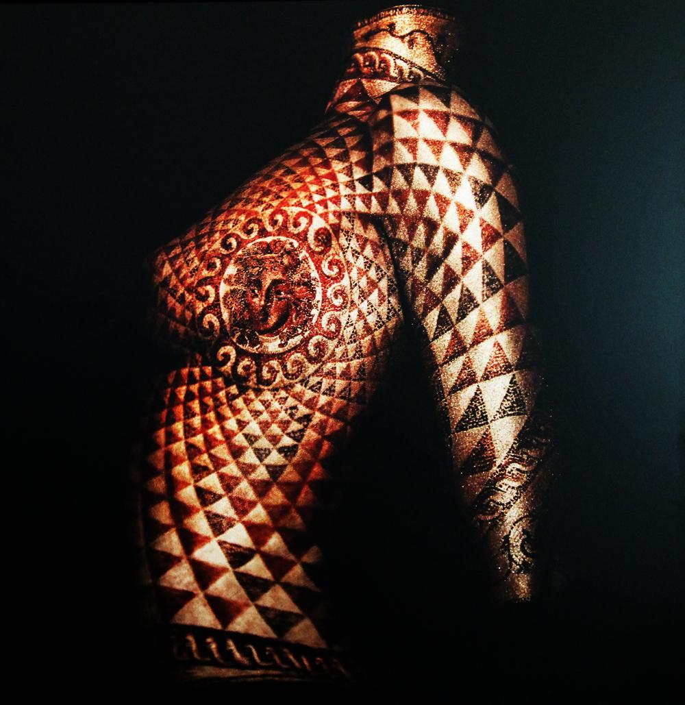 "OPTASIA 02" Fotografía abstracta 39" x 39" pulgadas Edición 3/5 de Giuliano Bekor