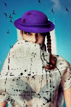 Impression d'art « A Lady in Hat » de Viktorija Pashuta